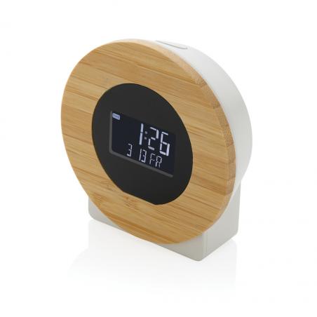 Relógio LCD de secretária Utah RCS RCS rplastic e FSC® bambu