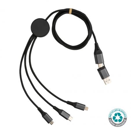 Terra RCS recycled aluminium 120cm 6-in-1 cable