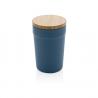 Mug 300ml en PP recyclé GRS avec couvercle en bambou