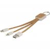 Bates wheat straw and cork 3-in-1 charging cable 