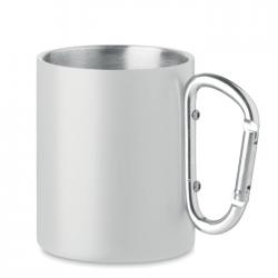Metal mug and carabiner...