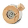 Water powered bamboo lcd clock Droppy lux