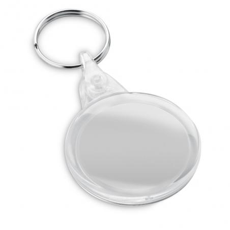Portachaves em ps transparente com formato circular Boling
