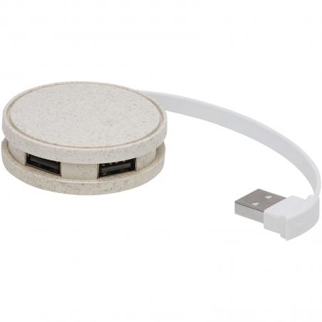 Hub USB in paglia di grano kenzu 