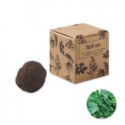 Herb seed bomb in carton...