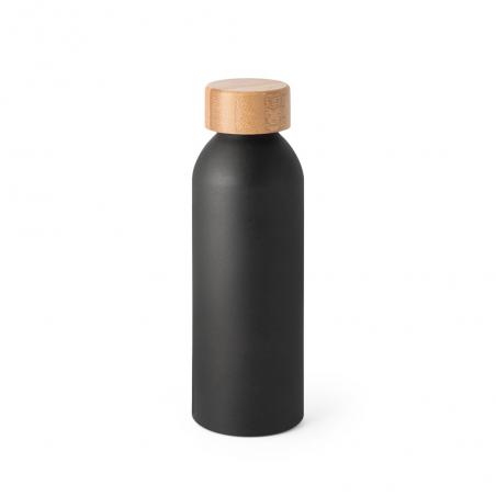 Aluminium bottle with bamboo lid 550 ml Queta