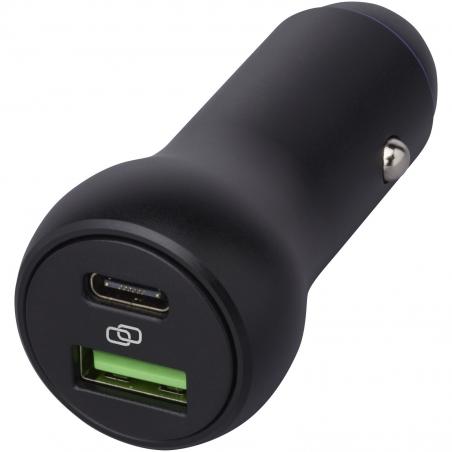 Caricabatterie doppio per auto da 55 W (USB-C/USB-A) pilot 