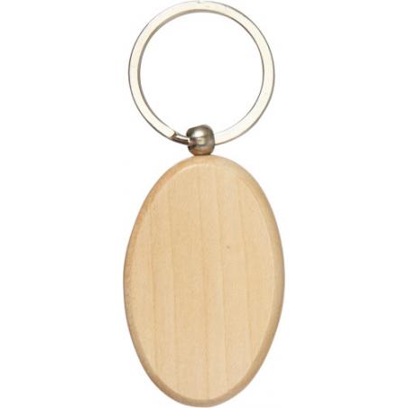Porta-chave oval de madeira Katherine