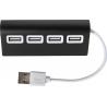 Hub en aluminium de 4 ports USB Leo