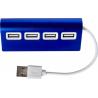 Hub en aluminium de 4 ports USB Leo