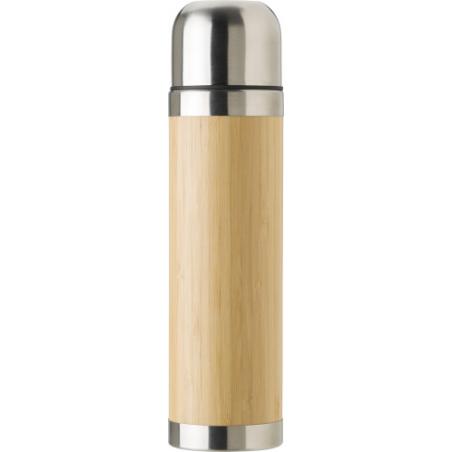 Thermos in acciaio inox e bamboo, capacità 400 ml Frederico