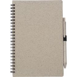 Wheat straw notebook with...