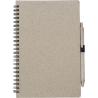 Wheat straw notebook with pen Massimo