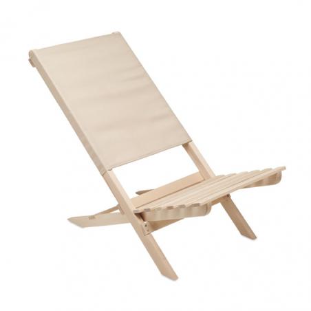 Chaise de plage pliable en bois Marinero