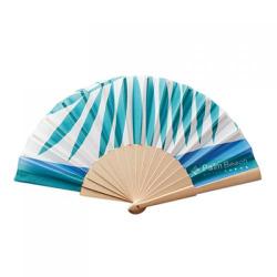 Wooden fan in full colour