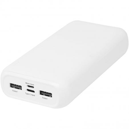 Power bank in plastica riciclata da 20.000 mah electro 