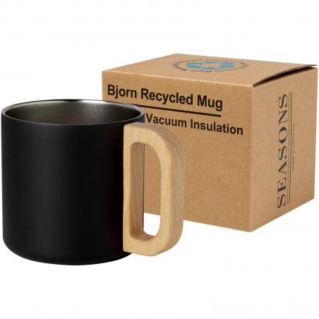 Tasse bjorn de 360 ml en acier inoxydable recyclé certifiée RCS avec isolation sous vide et couche de cuivre 