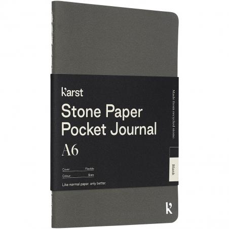 Agenda tascabile in carta di pietra con copertina morbida formato a6 - vuota karst® 