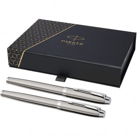 Parker set penna roller e penna stilografica IM 