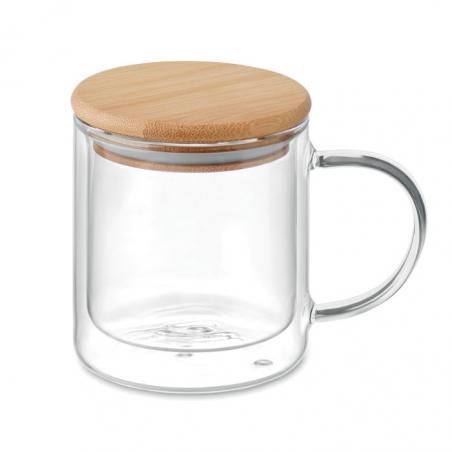 Mug en verre double paroi 300ml Farbi