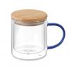 Mug en verre double paroi 300ml Farbi