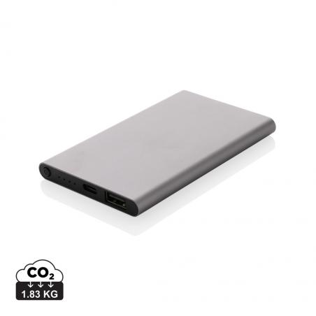 Banco de potência de plástico/alumínio reciclado RCS 4000 mah tipo C