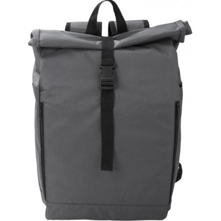 RPET polyester (600D) rolltop backpack Evie