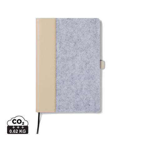 VINGA Albon GRS recycled felt notebook