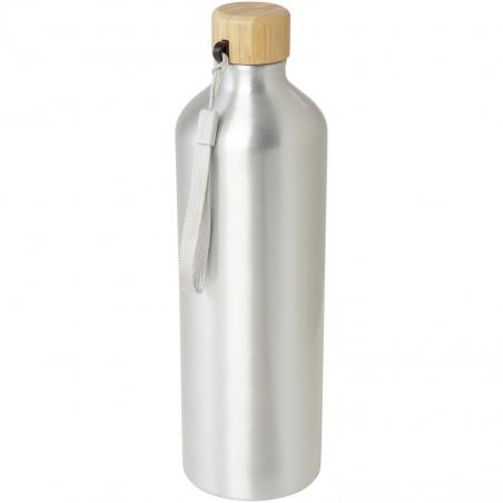 Garrafa de água em alumínio reciclado com certificação RCS de 1000 ml Malpeza