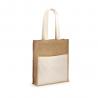 Jute bag 240 gm² with pocket in 100% cotton 140 gm² Braga