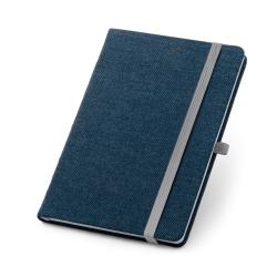 A5 notebook in denim fabric...