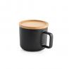 ml ceramic mug with lid and bamboo base Fangio