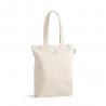 Borsa in cotone e cotone riciclato 220 gm². Naturale chiaro. Girona