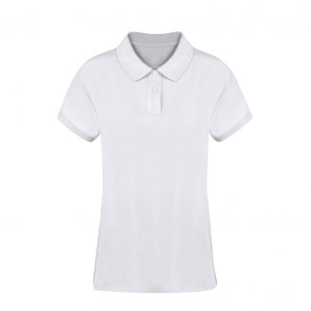 Women white polo shirt Koupan