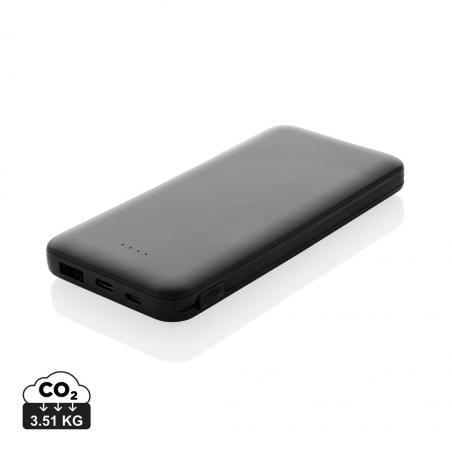 Powerbank Lockhart RCS in plastica riciclata 10.000 con cavi