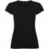 T-shirt victoria à col en V et manches courtes pour femme 