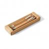 Ball pen and mechanical pencil set in bamboo Greeny