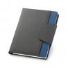 Pu and polyester fabric cover with a5 notebook Russel
