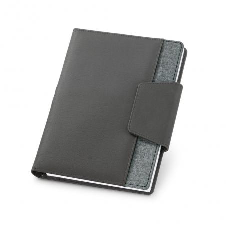Pu and polyester fabric cover with a5 notebook Russel