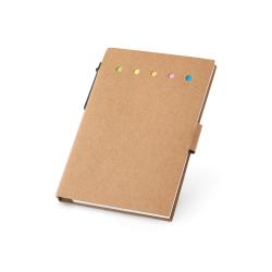 Coloured sticky notepad...