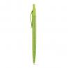 Wheat straw fibre and abs ball pen with clip Camila