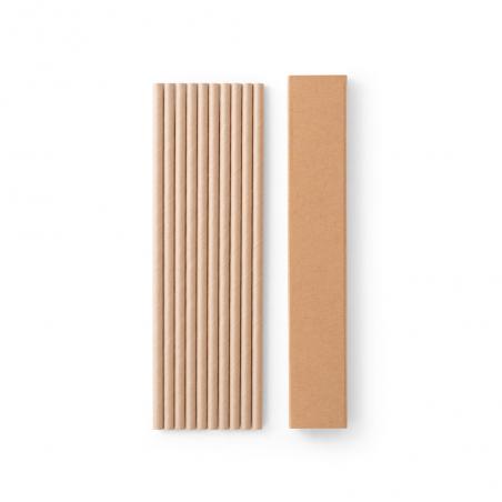 Set of 10 kraft paper straws Lamone