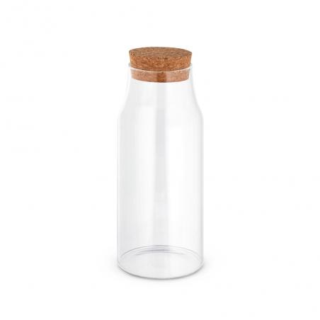 Borosilicate glass bottle with cork lid 800 ml Jasmin 800
