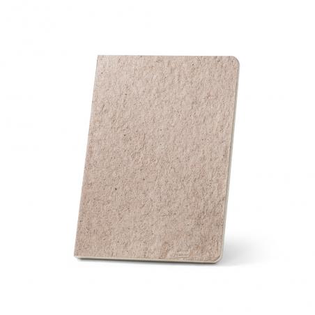 Block notes a5 con copertina rigida fabbricata tramite gli scarti della foglie di té 65% Teapad semirigid