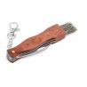 Pocket knife in stainless steel and wood Gunter