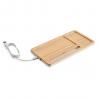 Bamboo desk organizer with wireless charger Mott