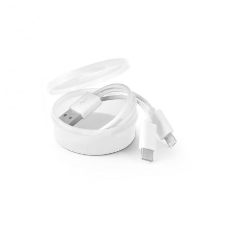 Cavetto usb con connettore 3 in 1 in abs e pvc Emmy