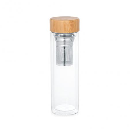 Borosilicate glass bottle with infusers 490 ml Makarova