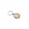 Circular bamboo keyring Homer round