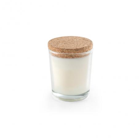 Candela aromatica in una coppa di vetro con coperchio in sughero 80 g Zen 80
